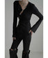 Asymmetric Cut-Out Hook Cardigan